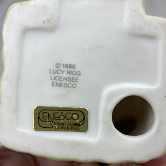 Vintage 1986 Enesco Lucy & Me "Grampa Bear Asleep in Chair" Porcelain figurine - Picture 5 of 7